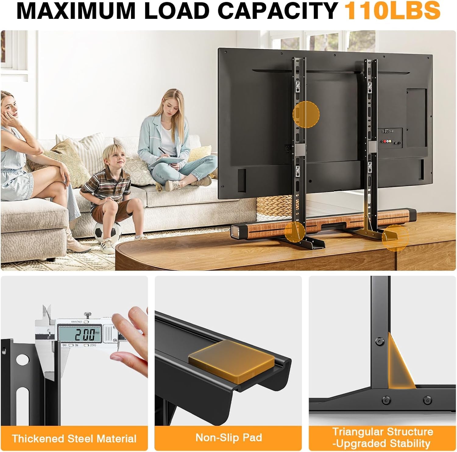 tavr-universal-table-top-tv-stand-mount-tv-legs-for-most-20-75-inch-tvs-replacement-tv-feet-with-great-load-bearing-holds-up-to-110-lbs-tv-stands-base-with-cable-management-max-vesa-800x600mm