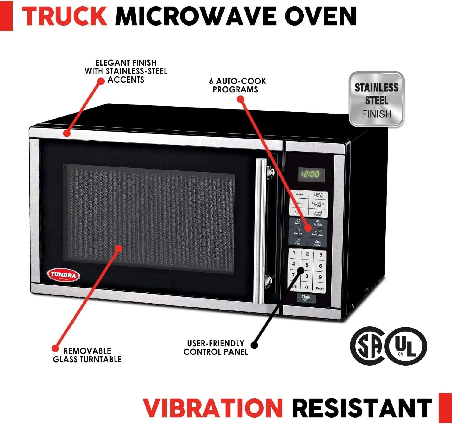 tundra-mw-series-truck-microwave-oven-durable-120v-rv-truck-countertop-oven-with-20l-0-7-ft-capacity-6-auto-cook-programs-child-lock-lcd-display-control-panel-timer-function-mw700