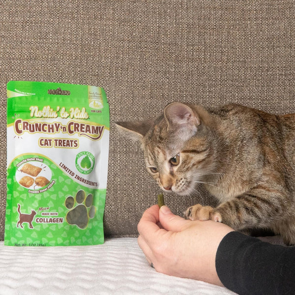 Fieldcrest Farms Collagen Cat Treats, Catnip, Crunchy & Creamy, 3 Oz Pouch | Supports Skin, Coat & Joints, High Protein, No Wheat or Soy, Great for Training & Rewards, All Life Stages10