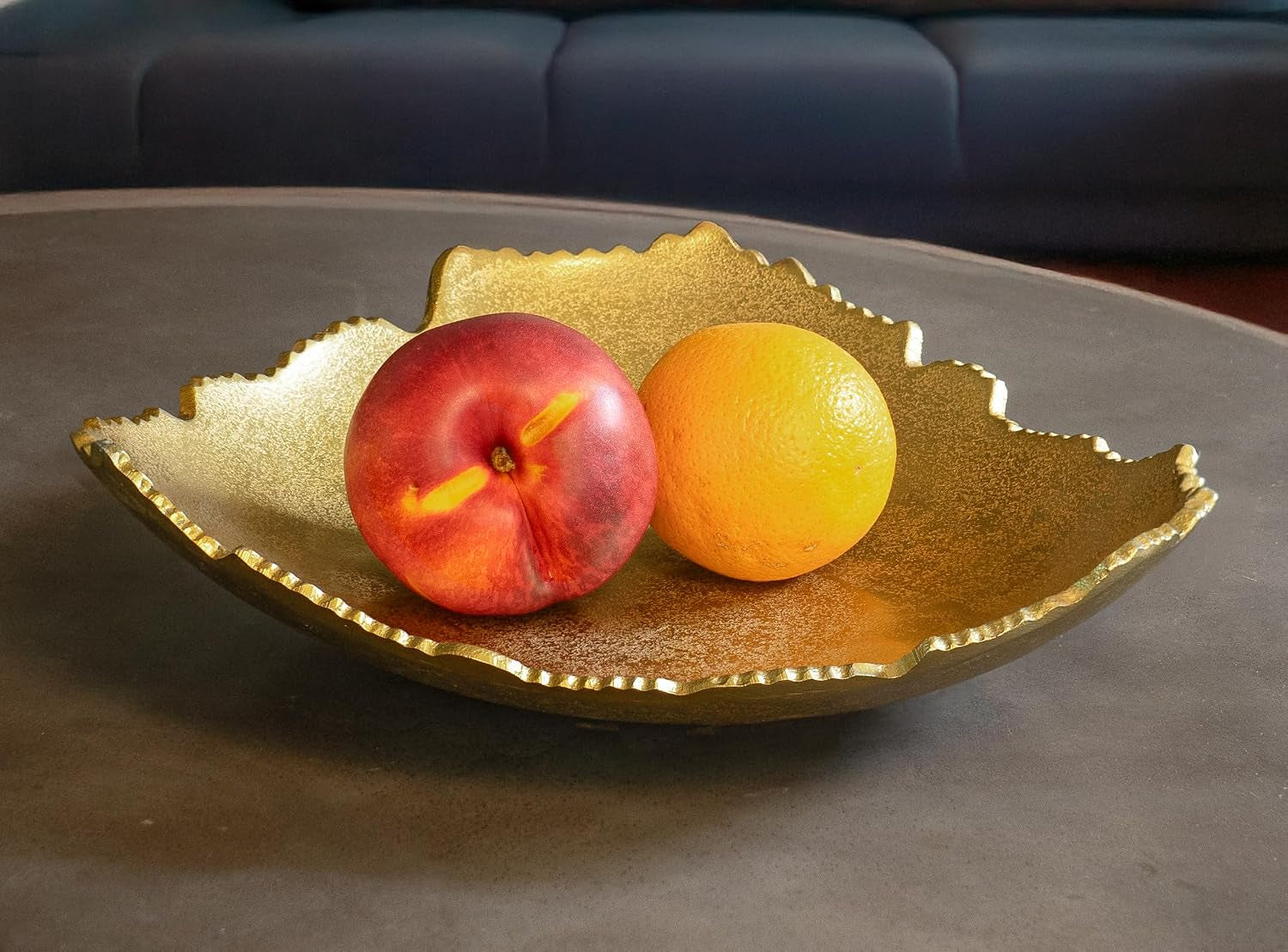 12-decorative-antique-golden-allure-torn-metal-centerpiece-bowl-with-sculpted-edges