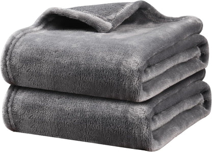 Onarway Dog Blanket Washable for Puppy: 4 Packs Dog Blankets 40”X28” | Fluffy Soft Small Throw for Cat Puppy Kitten Dogs - Fleece Pet Blankets for Bed Sofa Car and Indoor - Grey and Khaki8