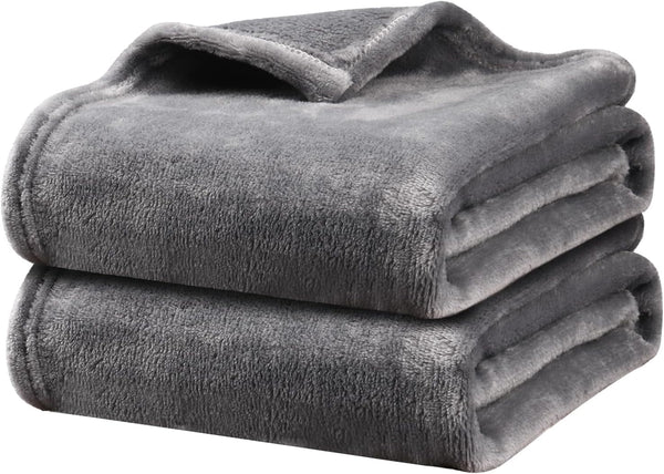 Onarway Dog Blanket Washable for Puppy: 4 Packs Dog Blankets 40”X28” | Fluffy Soft Small Throw for Cat Puppy Kitten Dogs - Fleece Pet Blankets for Bed Sofa Car and Indoor - Grey and Khaki8