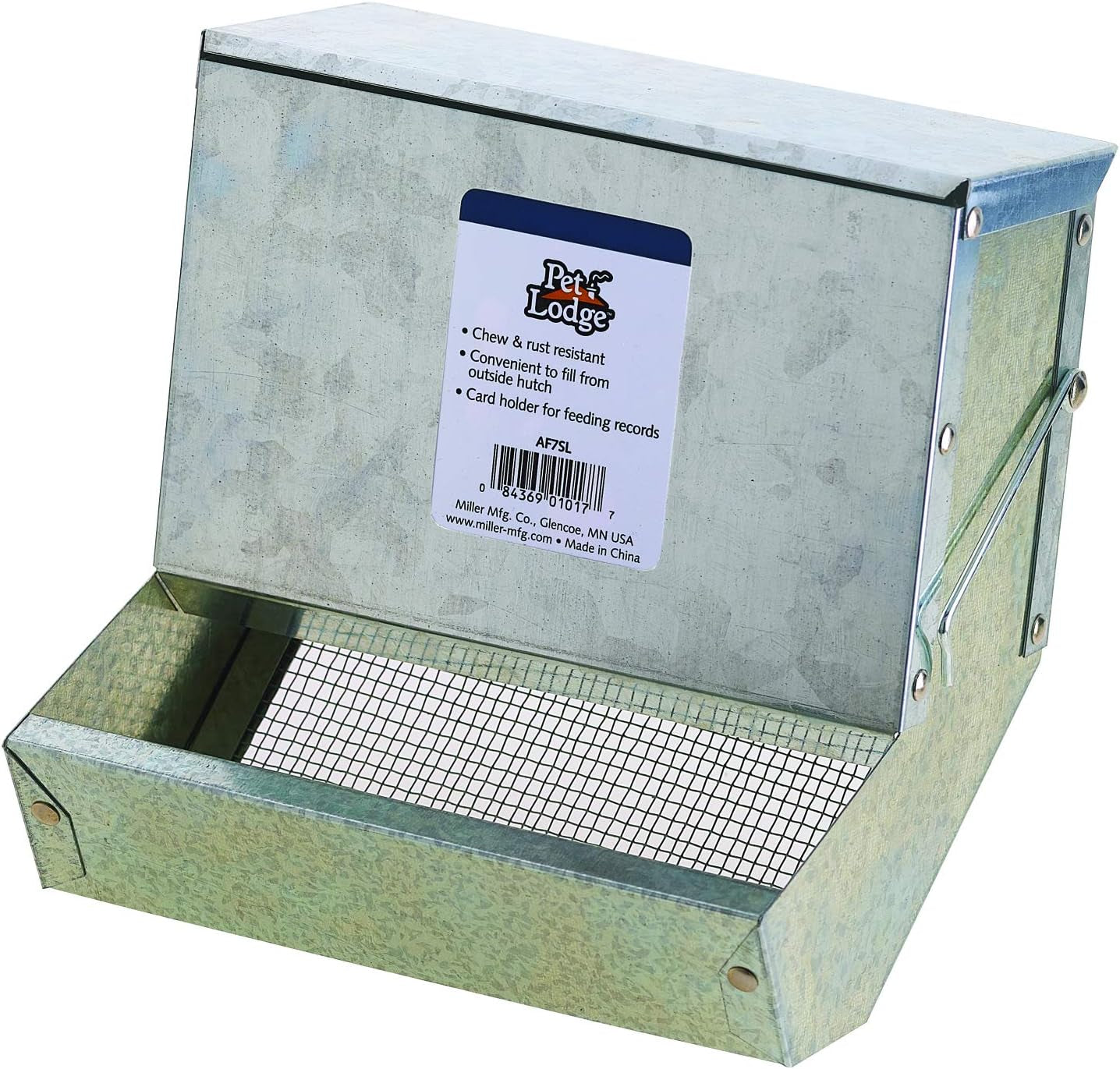pet-lodge®-small-animal-feeder-with-lid-and-sifter-bottom-outdoor-gravity-feeder-for-rabbits-ferrets-and-other-small-animals-heavy-duty-and-durable