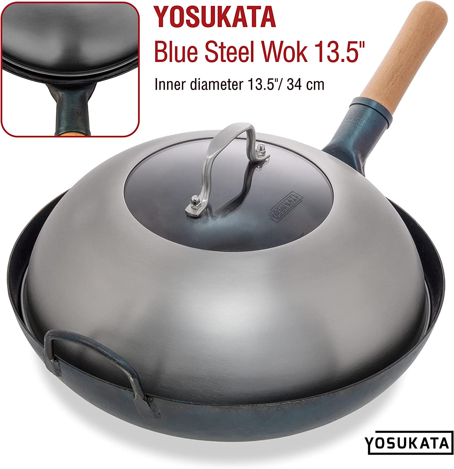 premium-stainless-steel-wok-lid-12-8-inch-for-13-5-in-wok-dishwasher-safe-lid-with-tempered-glass-steam-holes-ergonomic-handle-cheese-melting-dome-for-griddle-grill-basting-cover