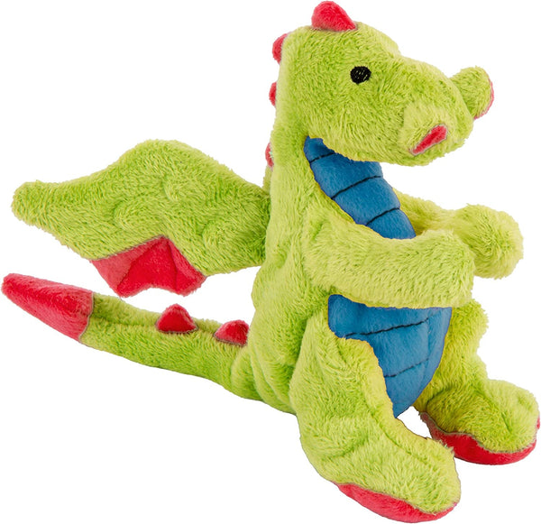 Godog Bubble Plush Dragons Squeaky Dog Toy, Chew Guard Technology - Coral, Large23