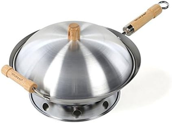 Classic Wok Set 14" Carbon Steel2