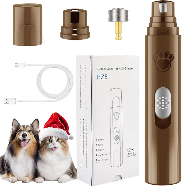 VIWIK Dog Nail Grinder, 2-Speed Rechargeable Dog Nail Trimmers for Large Medium & Small Dogs, Upgrade Professional Electric Pet Paws Grooming, Quiet Puppy Grooming Tool, for Dogs Cats8