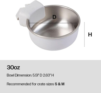 DIGGS Crate Bowl for Dogs - Clip on Pet Bowl for Water & Food - Puppy Training Necessities - Spill-Resistant, Universal Dog Crate Accessories (38Oz.)4