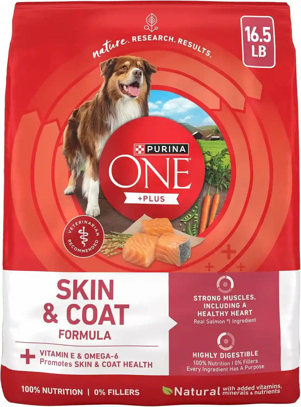 Purina ONE Natural, Sensitive Stomach Dry Dog Food, +Plus Skin & Coat Formula - 31.1 Lb. Bag14