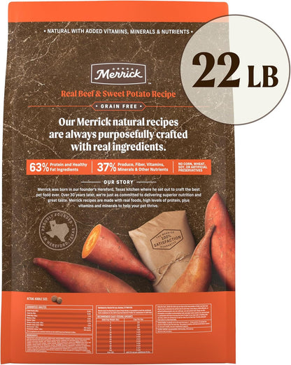 Merrick Premium Grain Free Dry Adult Dog Food, 22 Lb Bag11
