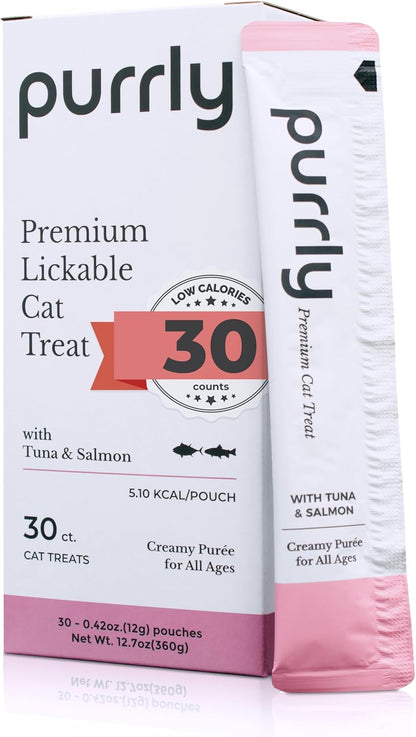 Purrly Lickable Wet Cat Treats Healthy Grain-Free Chicken Variety Pack (18 Count) Squeezable Creamy Purée with Human-Grade Protein Functional Nutrients Non-Gmo No-Artificial-Additives Low-Phosphorus11