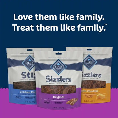 Blue Buffalo Sizzlers Natural Soft Dog Treats, Bacon-Style Soft-Moist Dog Treats with Real USA Pork, Original Flavor, 6-Oz Bag9