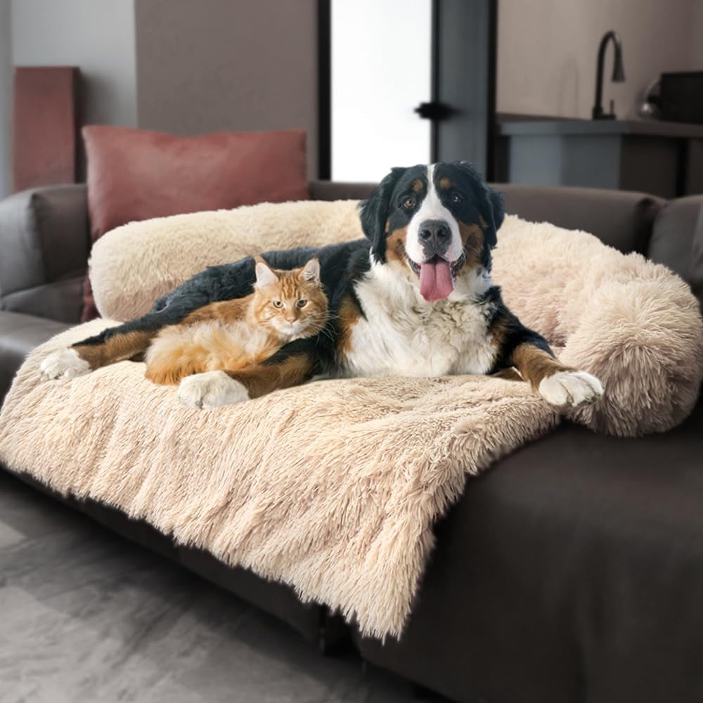 calming-dogs-cats-bed-mats-dog-pad-washable-removable-couch-cover-plush-long-fur-mat-for-pets-waterproof-lining-perfect-for-small-medium-and-large-dogs-and-cats-gradient-gray-36x31
