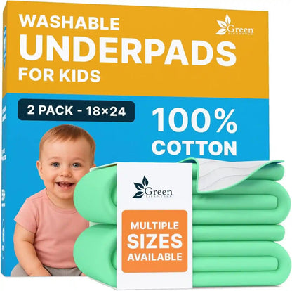 GREEN LIFESTYLE Washable Pee Pads for Dogs - Waterproof Reusable Puppy Pads with Anti-Slip Backing, Pet Training Pad for Puppy Playpen, Crate, Whelping Box, Potty Training (Pack of 6 - 30X34)19