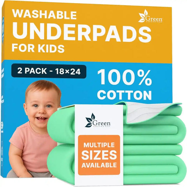 GREEN LIFESTYLE Washable Pee Pads for Dogs - Waterproof Reusable Puppy Pads with Anti-Slip Backing, Pet Training Pad for Puppy Playpen, Crate, Whelping Box, Potty Training (Pack of 6 - 30X34)19