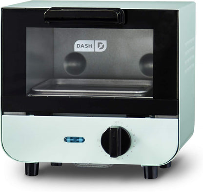 DMTO100GBAQ04 Mini Toaster Oven Cooker for Bread, Bagels, Aqua & Mini Maker Portable Grill Machine + Panini Press for Gourmet Burgers, Sandwiches, Chicken + Other on the Go Breakfast, Aqua2