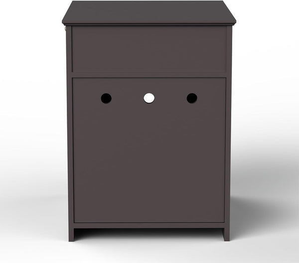 Espresso Wooden Cat Litter Box Enclosure with Drawers - Stylish Nightstand & Side Table7