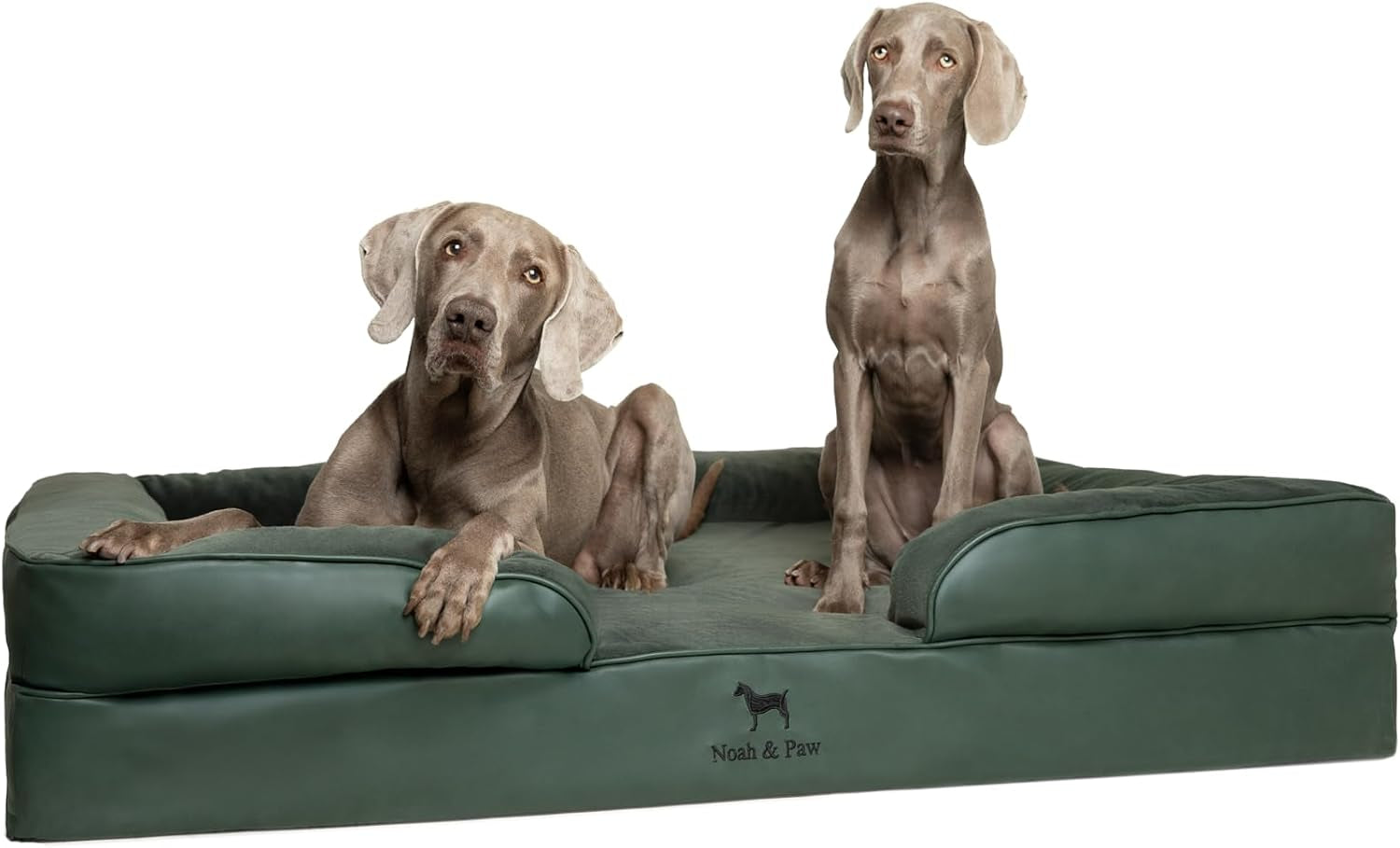 noah-paw-large-dog-bed-35x25x11-inch-orthopedic-dog-beds-eggshell-memory-foam-infused-with-cooling-gel-inner-cover-water-resistant-machine-washable-faux-leather