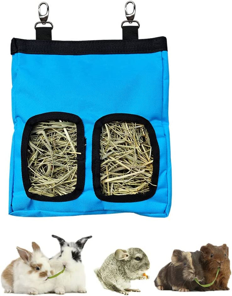 rioussi-guinea-pig-hay-feeder-hanging-rabbit-hay-feeder-bag-blueflower-upgraded-double-layer-fabric-bite-resistant-cleaner-hay-less-mess-small-animal-hay-holder-for-bunnies-chinchillas