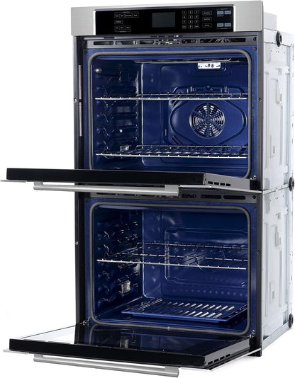 30 In. Haven Coll Double Electric Wall Oven, True Convection, Stainless |  COS-30EDWC Blue Porcelain, Self Clean Function, 7 Oven Functions, Digital Display, Interior Lighting9