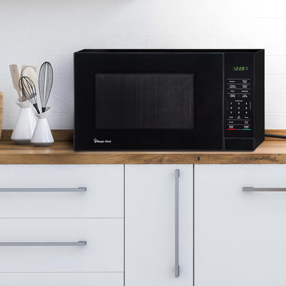 1.1 Cu. Ft. Countertop Microwave Oven, in Black with Gray Cavity | Digital Kitchen Appliance with One-Touch Cooking, Child Lock, Timer, Reheat, Defrost & 10 Power Levels3