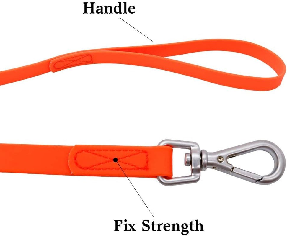 waterproof-dog-training-leash-50ft-30ft-15ft-10ft-5ft-heavy-duty-recall-long-lead-for-large-medium-small-dogs-30ft-orange