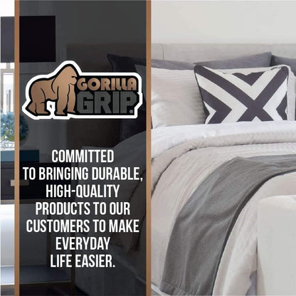 GORILLA GRIP Non Slip Mattress Gripper, 54X72 Queen, Prevents Mattresses from Sliding on Box Spring for Secure Fit, Pads Grip Cushions and Help Reduce Slipping, Breathable Design, Easy Trim Pad, Gray8
