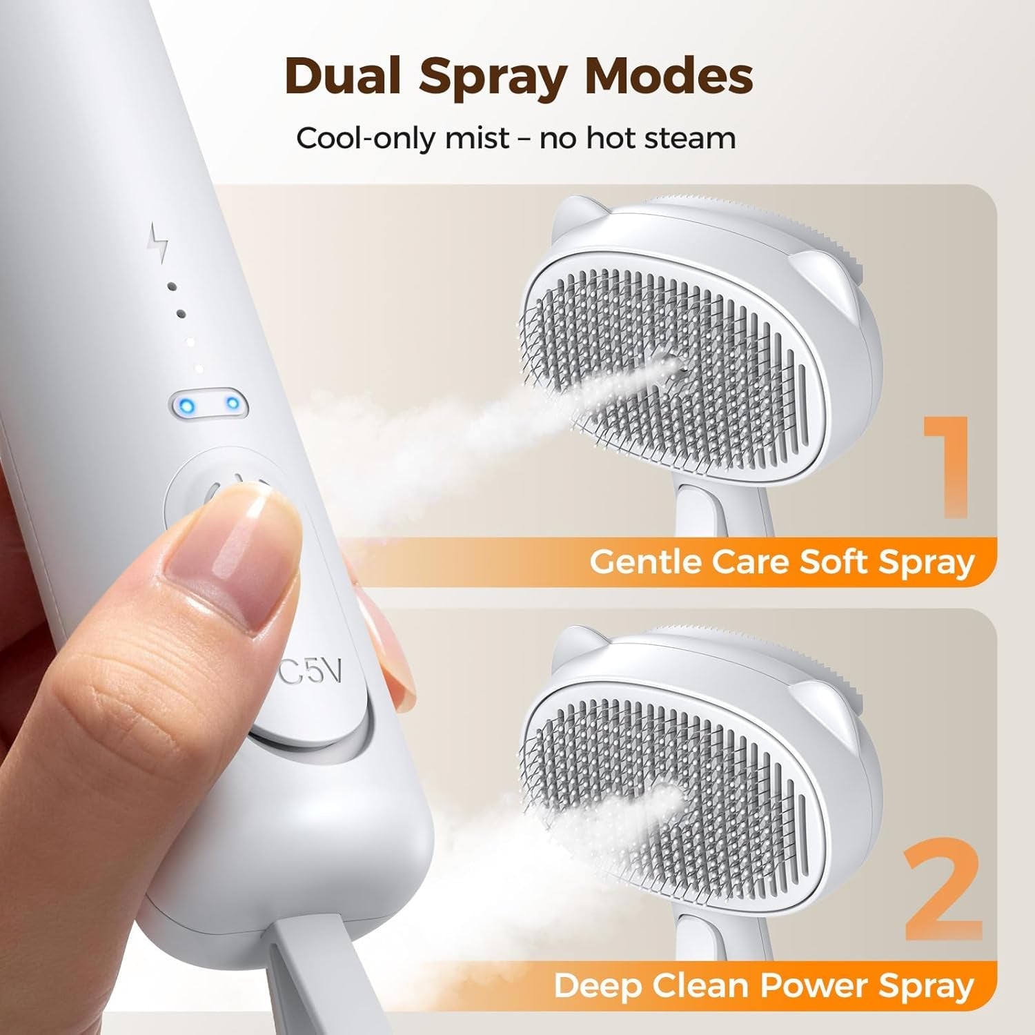 self-cleaning-shedding-steam-cat-brush-silicone-scraper-included-dog-brush-primecat-cat-brushes-for-shedding-usb-rechargeable-for-grooming-haired-pets-dogs-cats-white