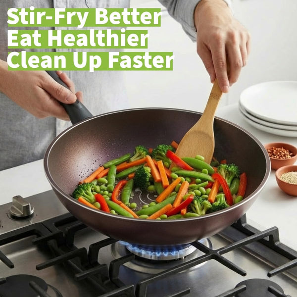 - Art Pan 12" Wok/Stir-Fry Pan, Coated 5 Times with Teflon Select Non-Stick Coating (PFOA Free) - Made in Korea2
