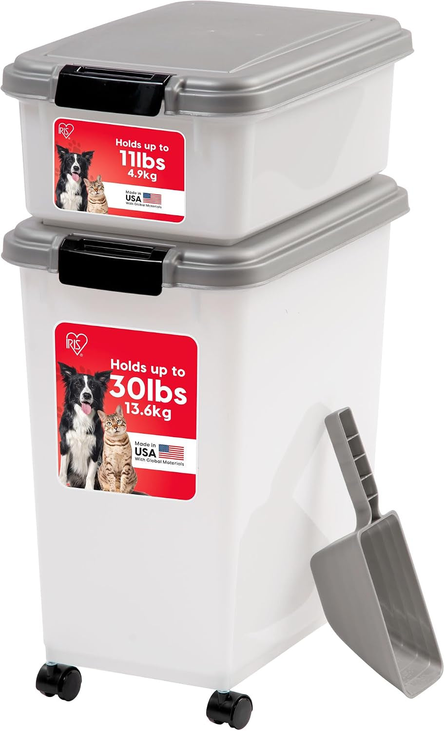 iris-usa-dog-food-storage-container-30-lb-11lb-airtight-combo-stackable-pet-food-storage-bin-with-wheels-for-cat-dog-food-bpa-free-made-in-usa-black-stackable-pet-food-plastic-storage-bins-with-wheels-for-cat-and-dog-food-made-in-usa