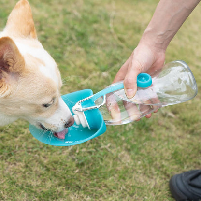 Lumoleaf Dog Water Bottle for Walking, Portable Pet Water Dispenser with Foldable Leaf Bowl – Lightweight Travel Bottle for Small & Medium Dogs, 20 Fl Oz2