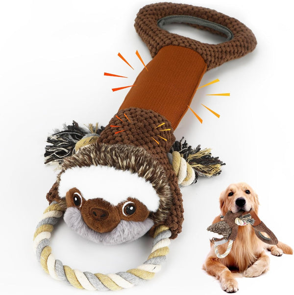 Dog Toys 3-Pack Cute Duck Shapes Puppy Toys No-Stuffing Squeaky and Crinkle Interactive Dog Chew Toy for Small to Large Breeds9