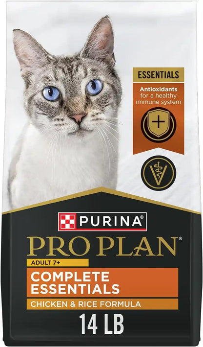 Purina Pro Plan Senior Cat Food Dry 7+ Complete Essentials Chicken and Rice Formula - 3.5 Lb. Bag10
