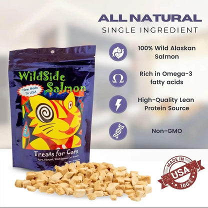 Wildside Salmon Cat Treats - 3 Oz4