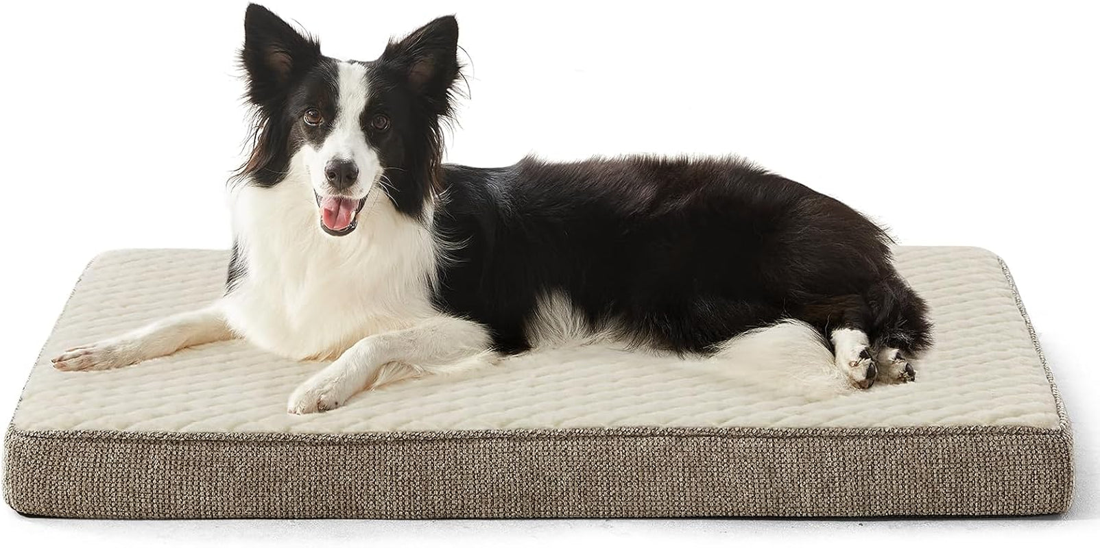 joejoy-orthopedic-xl-dog-bed-for-large-dogs-waterproof-dog-bed-for-crate-with-washable-removable-cover-extra-thick-egg-crate-memory-foam-pet-beds-grey-41x27