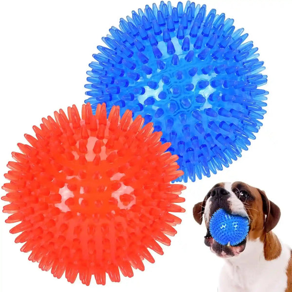 Petizer 6 Pack 2.5” Squeaky Dog Toy Balls, Floating Dogs Pool Balls, Spiky Dog Balls, Durable Interactive Fetch Toys for Puppy, Dog Chew Toys for Teething (2.5", Small Dog)12