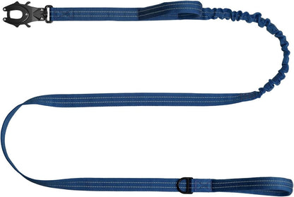 ICEFANG Tactical Dog Leash with Quick-Release Metal Clasp,Bungee-Dog Lead | with 2 Control Handles,Hands Free D-Ring ,Reflective ,4Ft Length for Medium Large Dogs, Brown15