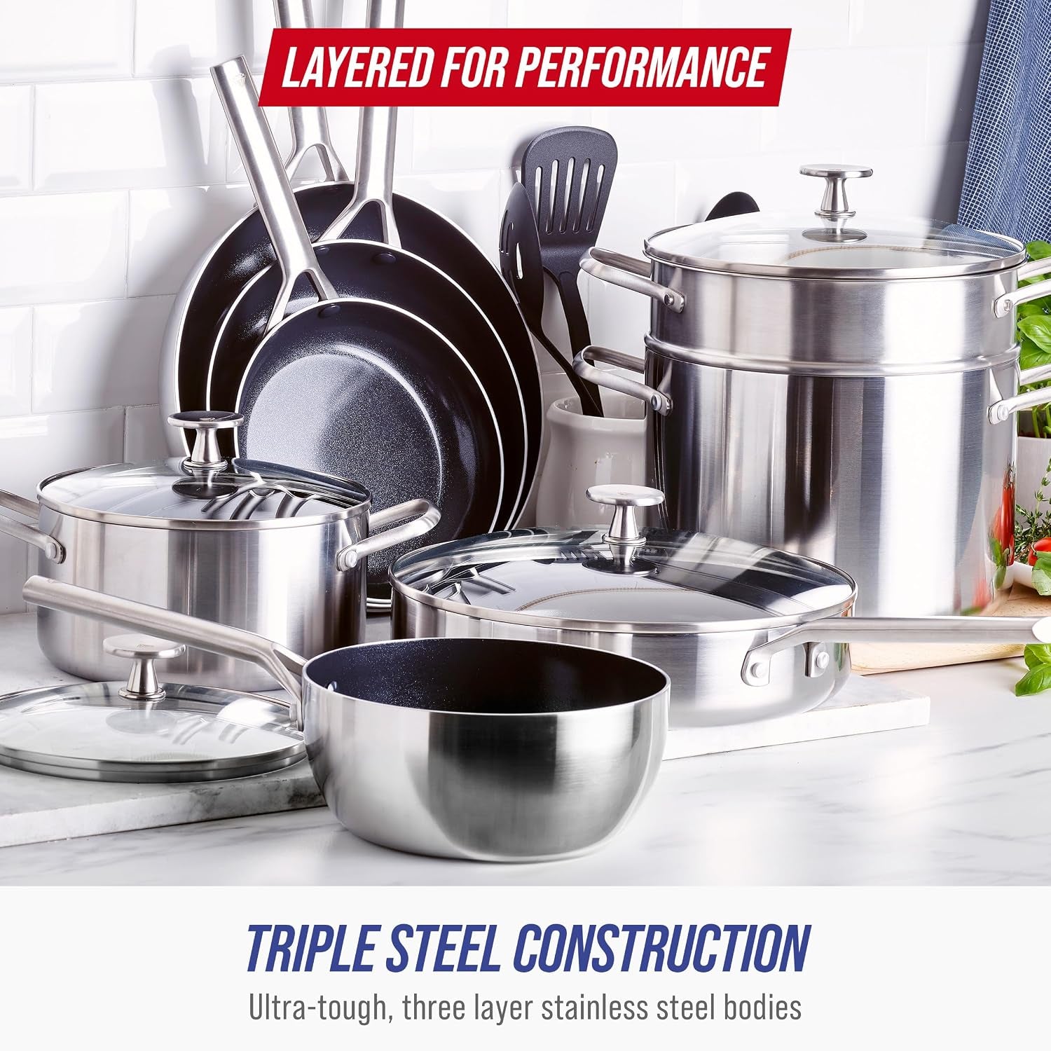 15-piece-stainless-steel-tri-ply-cookware-pots-and-pans-set-induction-compatible-diamond-infused-pfas-free-ceramic-nonstick-dishwasher-metal-utensil-safe-scratch-resistant-silver
