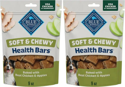 Blue Buffalo Soft & Chewy Health Bars, Baked with Real Chicken & Mixed Berries, Natural Dog Treats Enhanced with Vitamins and Minerals, 9 Oz. Bag12
