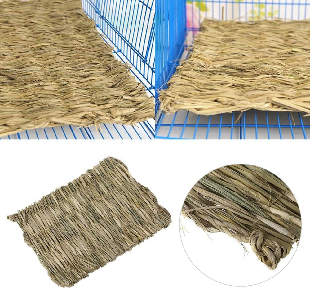 hamiledyi-grass-mat-woven-bed-mat-for-small-animal-bunny-bedding-nest-chew-toy-bed-play-toy-for-guinea-pig-parrot-rabbit-hamster-ratpack-of-3