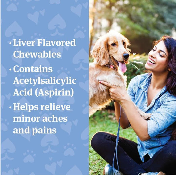 Petarmor Aspirin for Small Dogs, Fast Acting Anti-Inflammatory and Pain Relief for Dogs, Vet-Quality Joint Support and Pain Meds for Dogs, 75 Liver Flavored Tablets | Fast-Acting Anti-Inflammatory & Pain Relief; Vet-Quality Joint Support; Liver-Flavored Tablets; for Small Dog Breeds3