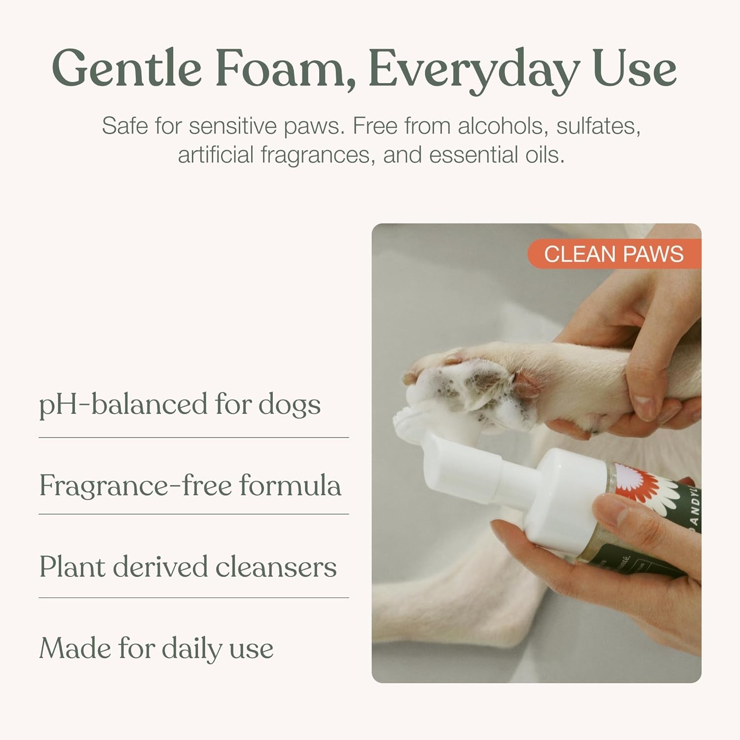 dog-paw-cleaner-clean-paws-no-rinse-foam-cleaner-with-brush-5-fl-oz-dandylion-dog-paw-washer-fragrance-free-ph-balanced-waterless-foaming-washer-with-silicone-brush-pet-cleaning-supplies