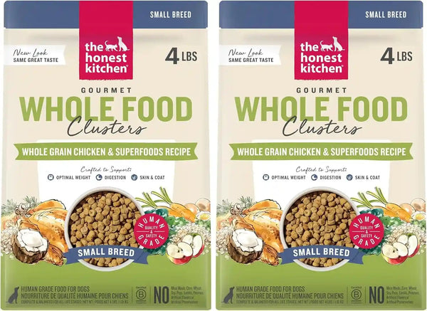 The Honest Kitchen Whole Food Clusters Small Breed Whole Grain Chicken Dry Dog Food, 4 Lb Bag12
