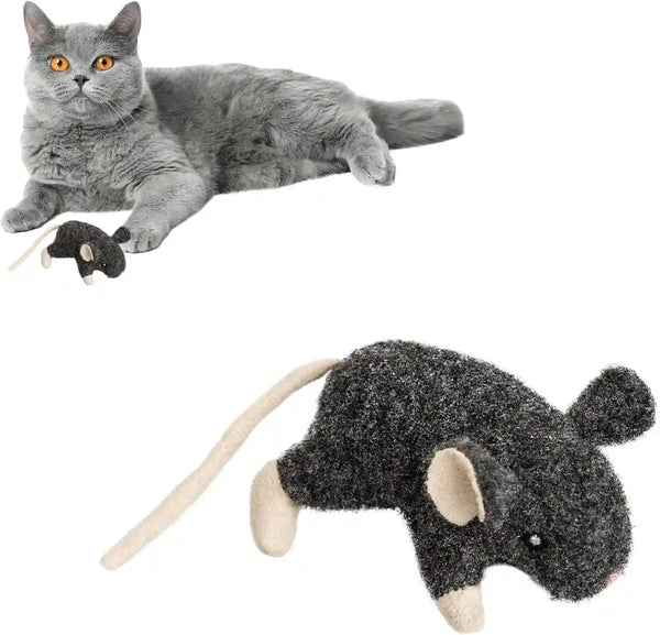 SPOT Big Mouse Bertha Cat Toy with Catnip – Lifelike Plush Mouse, Crinkle Sound, Large 7In Size, for Cuddling, Chasing, Playing – Assorted Colors11