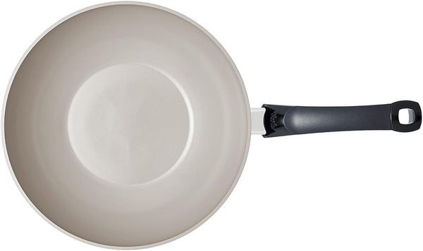Ceratal Comfort 11 Inch Ceramic Non-Stick Wok, 3.9 Quart, Warm Grey, Made without Added PFAS/PTFE, All Stovetops Including Induction, Made in Germany5