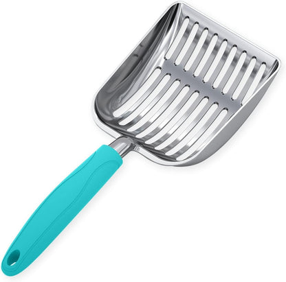 Wepet Cat Litter Scoop, Aluminum Alloy Sifter, Kitty Metal Scooper, Deep Shovel, Long Handle, Poop Sifting, Kitten Pooper Lifter, Durable, Heavy Duty, for Litter Box8