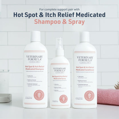 Veterinary Formula Clinical Care Hot Spot & Itch Relief Conditioner, 16 Oz | Medicated Oatmeal Formula Conditions the Skin and Helps Alleviate Itching in Dogs and Cats7