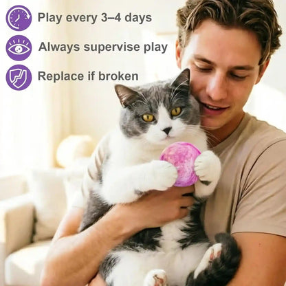 Retro Shaw Catnip Balls with Bell inside - 6 Pcs Interactive Catnip & Silvervine Cat Toys, Durable Wool Balls for Indoor Cats, Kitten Teething Toys, Natural Catnip Toys for Bored Cats7