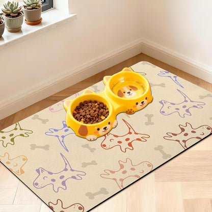 Pet Feeding Mat for Floors Cat Food Mat Waterproof Dog Food Mat and Water Absorbent Quick Dry Non Slip Mat for Cat Bowls14