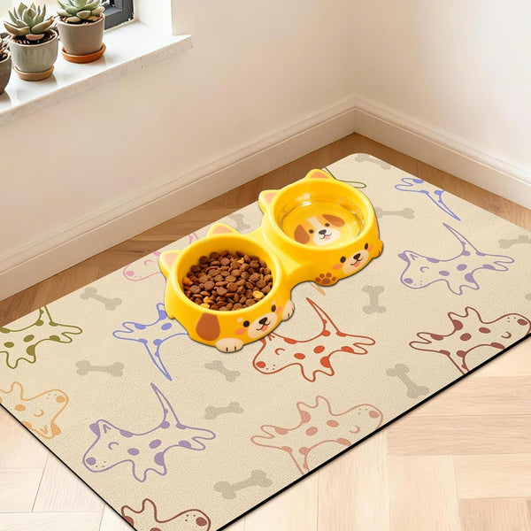 Pet Feeding Mat for Floors Cat Food Mat Waterproof Dog Food Mat and Water Absorbent Quick Dry Non Slip Mat for Cat Bowls14